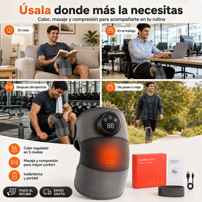 Rodillera de Masaje 3 en 1 con Calor