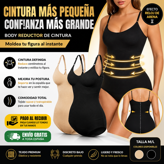 Body reductor de cintura negro M/L