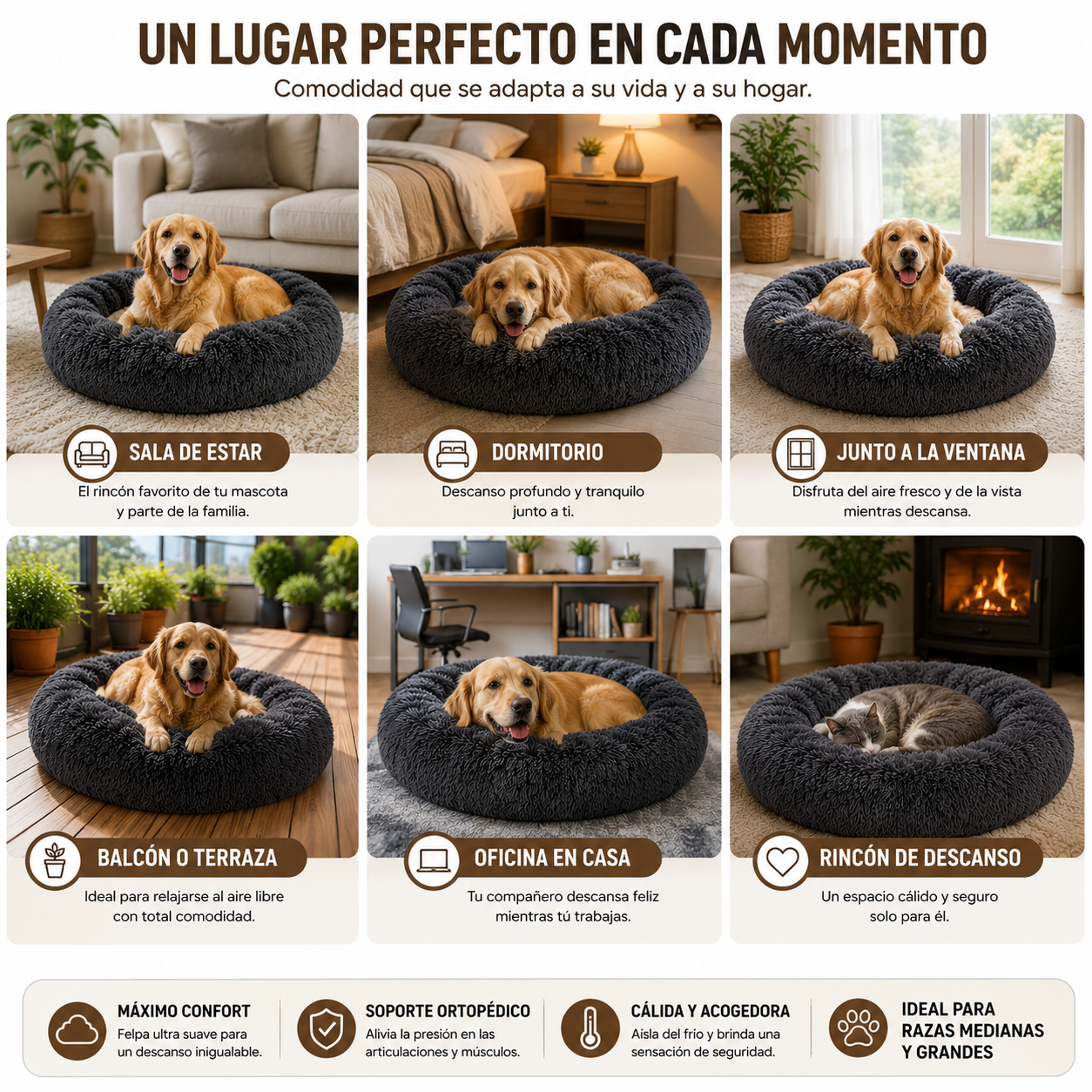 Cama Antiestrés Premium™ 90cm