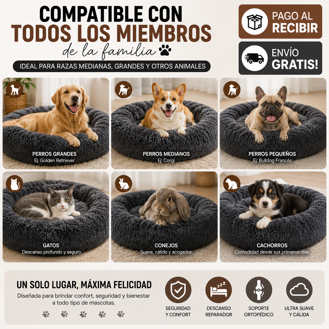 Cama Antiestrés Premium™ 90cm